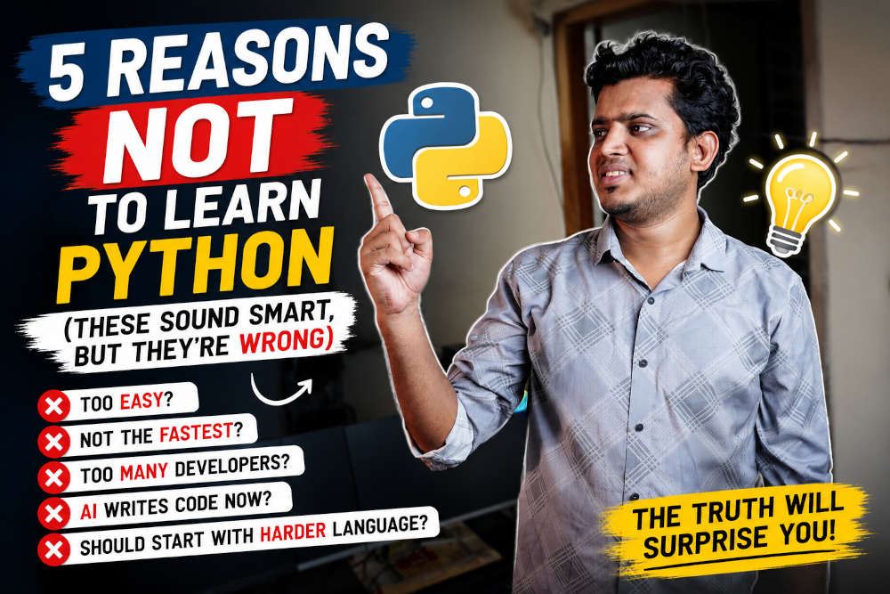 5 Reasons NOT to Learn Python (That Sound Smart... But Are Completely Wrong)