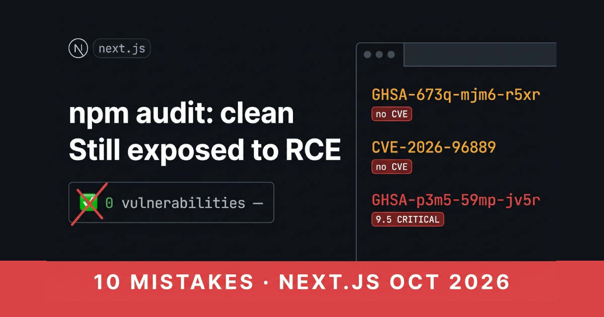 10 Next.js Security Mistakes That Enable Remote Code Execution