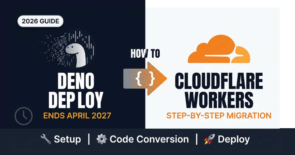 How to Migrate from Deno Deploy to Cloudflare Workers