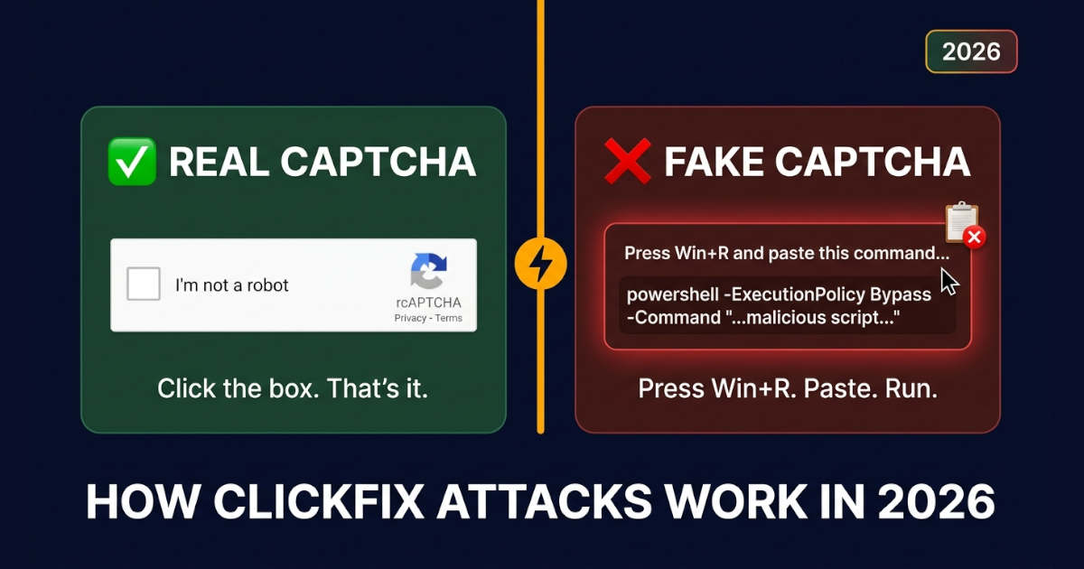 How ClickFix Attacks Exploit Fake CAPTCHA Pages?